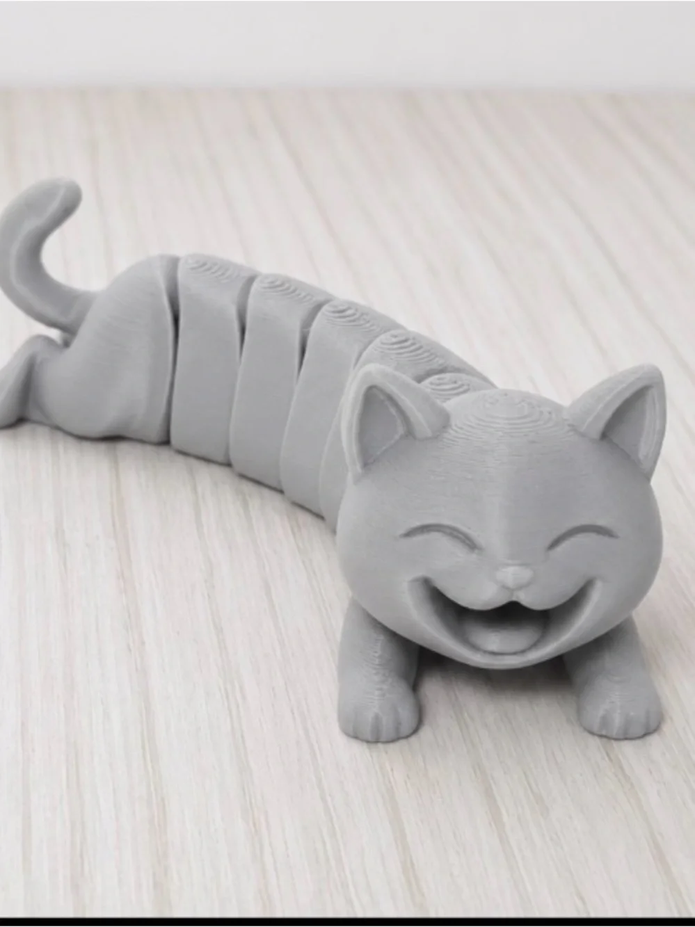 Gray Cat Bendable Toy for Pets